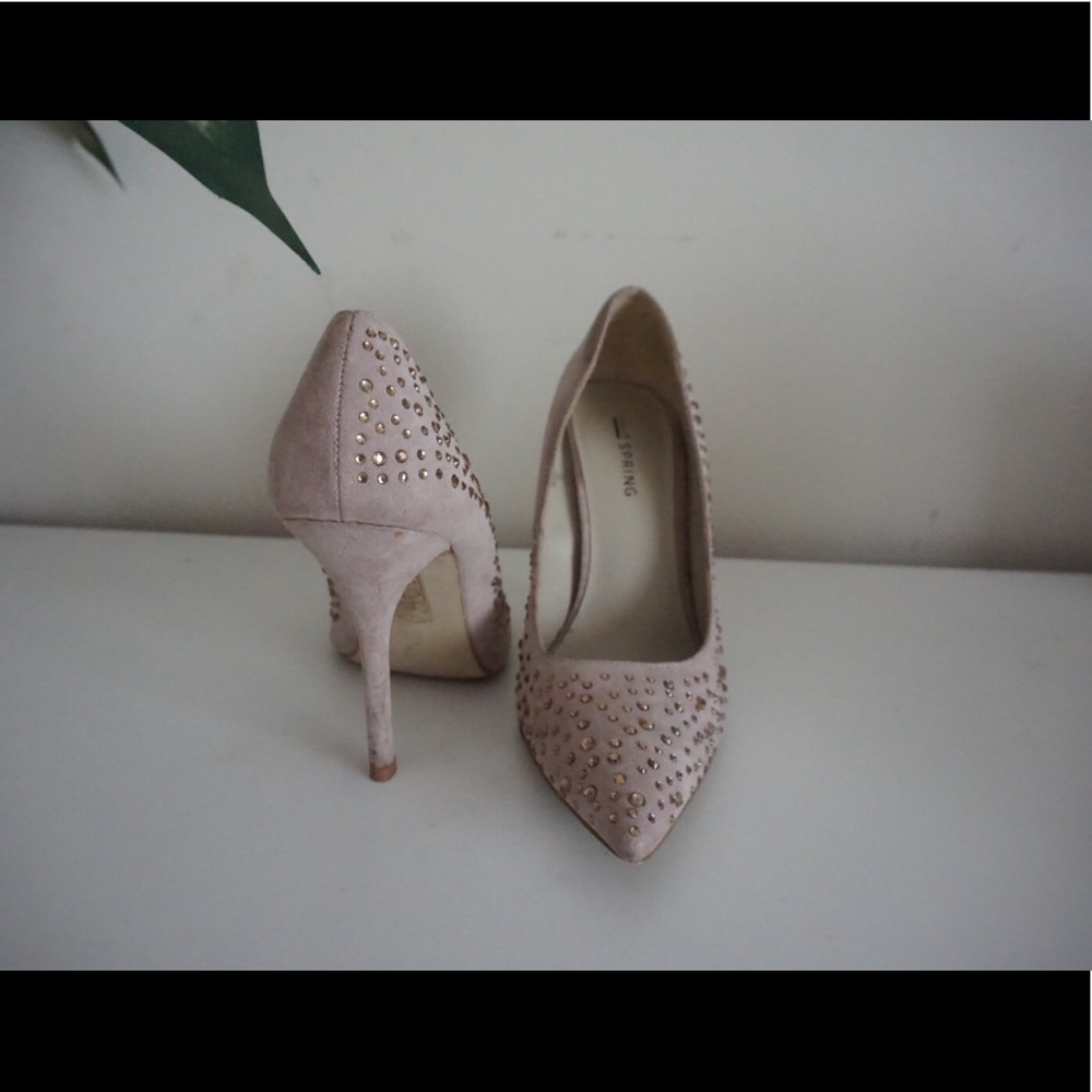 Gold Rhinestone Stilettos - Picture 3 of 3